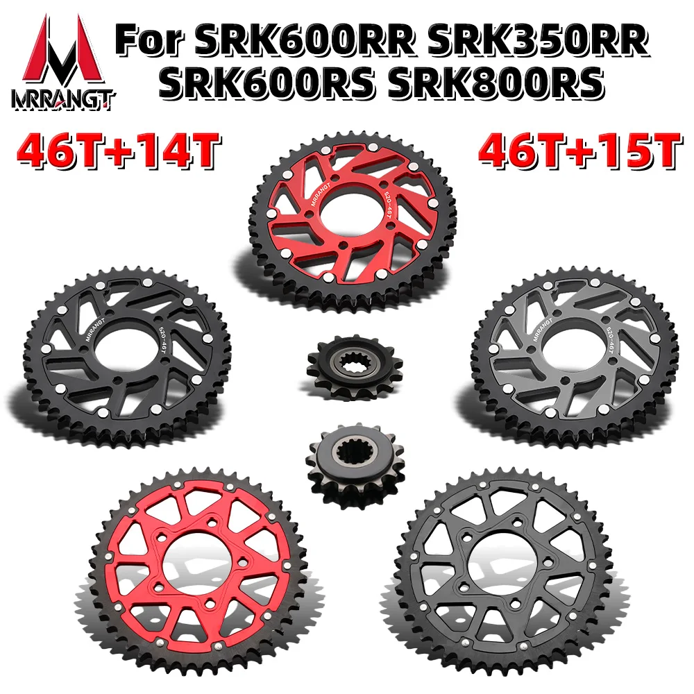 MRRANGT Motorcycle Parts 14T 15T Front Sprocket 46T Rear Sprocket For Qjmotor SRK600RR SRK350RR SRK600RS SRK800RS Sprocket Kit
MRRANGT Motorcycle Parts 14T 15T Front Sprocket 46T Rear Sprocket For Qjmotor SRK600RR SRK350RR SRK600RS SRK800RS Sprocket Kit