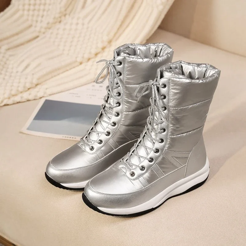 New Winter Warm Boots Women Fashion Comfort Soft Thick Sole Platform Boots Black Lace Up Snow Boots Ladies Shoes Plus 44 HX-118
New Winter Warm Boots Women Fashion Comfort Soft Thick Sole Platform Boots Black Lace Up Snow Boots Ladies Shoes Plus 44 HX-118