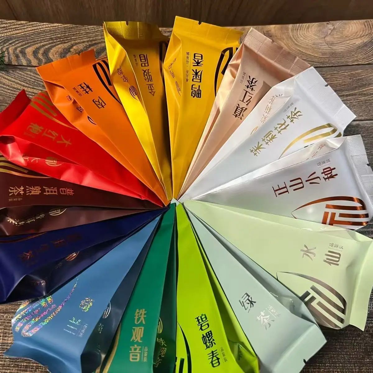 16pcs Various Famous Tea Set Colorful Bag Blacktea Green Oolong Jasmine Flower Aluminum Foil Bag Customizable Word Packaging Bag
16pcs Various Famous Tea Set Colorful Bag Blacktea Green Oolong Jasmine Flower Aluminum Foil Bag Customizable Word Packaging Bag