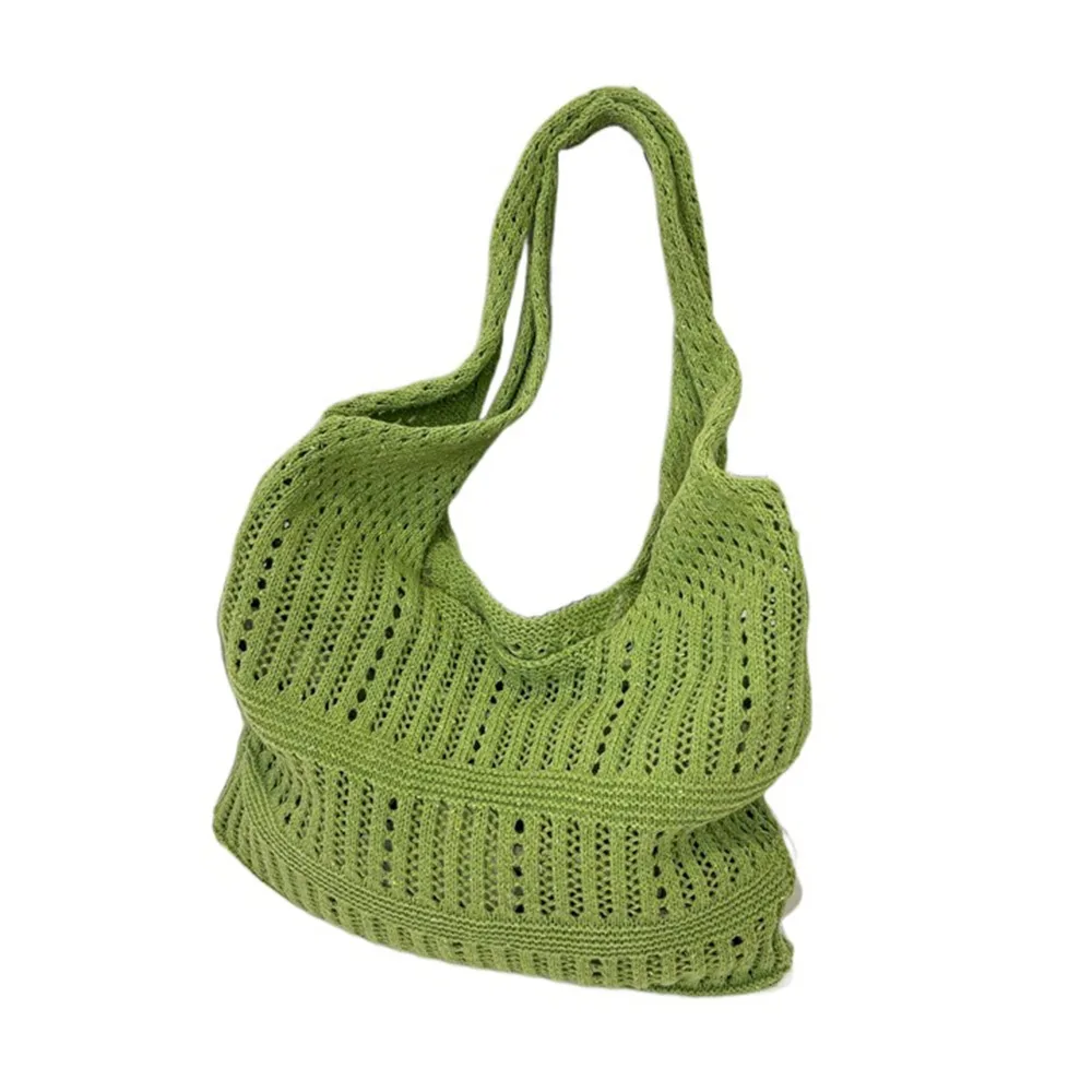 Elegant Hollow Out Women Knitting Shoulder Bag Simple Large Capacity Casual Crochet Bag Spacious Soft Sundries Storage Bag Daily
Elegant Hollow Out Women Knitting Shoulder Bag Simple Large Capacity Casual Crochet Bag Spacious Soft Sundries Storage Bag Daily