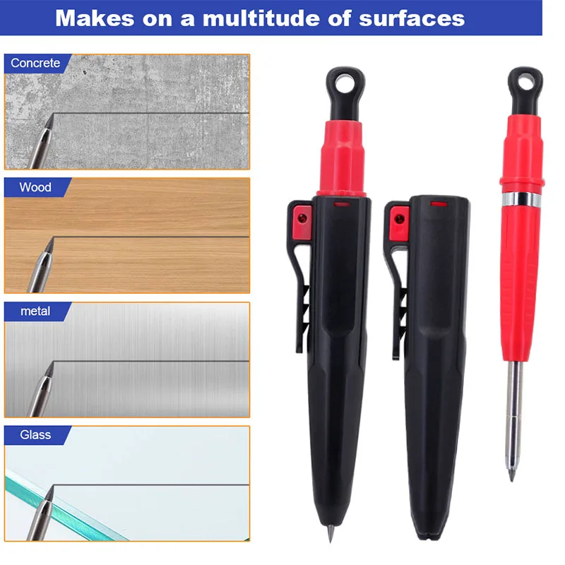 1 Set Professional Design Deep Hole Woodworking Marker Pencil Tool 2.8mm Solid Carpenter Pencils Kit Plastic Pen Cap
1 Set Professional Design Deep Hole Woodworking Marker Pencil Tool 2.8mm Solid Carpenter Pencils Kit Plastic Pen Cap