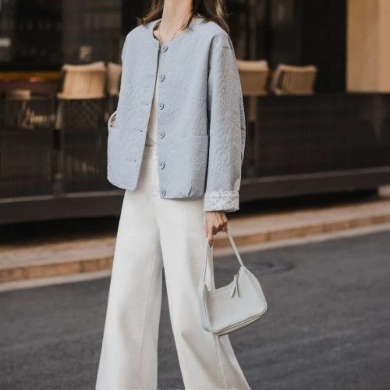 Women's Jacket Pocket Ladies Coats Long Sleeve Mujer Clothes Elegant Women Tweed Jackets Autumn Single Breasted All Match Coats
Women's Jacket Pocket Ladies Coats Long Sleeve Mujer Clothes Elegant Women Tweed Jackets Autumn Single Breasted All Match Coats