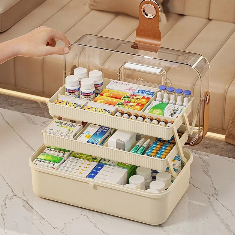 Портативный ящик для хранения лекарств, набор для неотложной медицинской помощи, бытовой трехслойный складной ящик для хранения лекарств большой емкости
Портативный ящик для хранения лекарств, набор для неотложной медицинской помощи, бытовой трехслойный складной ящик для хранения лекарств большой емкости