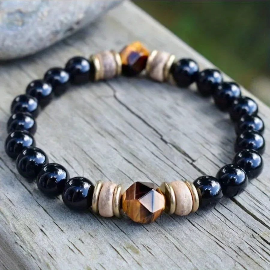 Natural Black Obsidian Hematite Tiger Eye Bead Bracelet For Men Magnetic Health Protection For Women Soul Jewelry
Natural Black Obsidian Hematite Tiger Eye Bead Bracelet For Men Magnetic Health Protection For Women Soul Jewelry