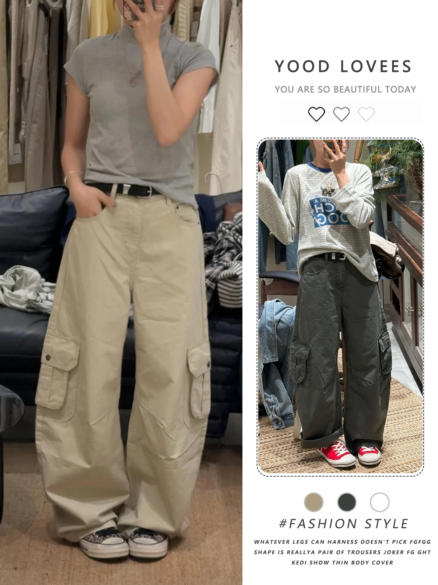 Wide Leg Casual Pants Women's Spring Autumn New Lazy Style Pear Body Shape Loose Slimming Small Size Workwear Trendy
Wide Leg Casual Pants Women's Spring Autumn New Lazy Style Pear Body Shape Loose Slimming Small Size Workwear Trendy