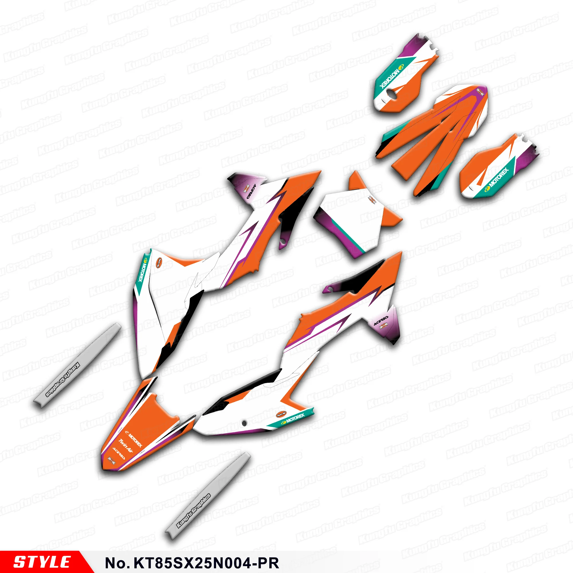 Графические наклейки JY RACING Custom MX в комплекте для KTM SX 85 SX85 2025 2026, номер стиля KT85SX25N004-PR
Графические наклейки JY RACING Custom MX в комплекте для KTM SX 85 SX85 2025 2026, номер стиля KT85SX25N004-PR