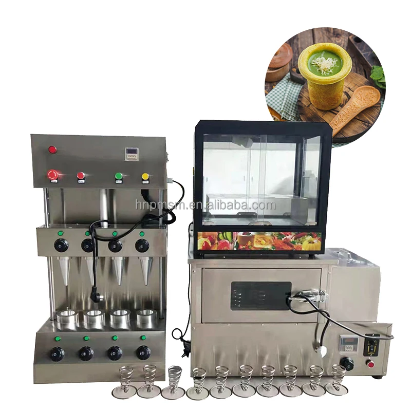 Top Quality Pizza Cone Kiosk Factory Supply Pizza Con Machine Excellent Softy Cone Making Machine