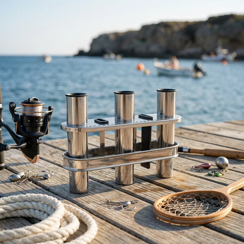 Triple Fishing Rod Holder Thickened 3 Tube Rod Holder Mirror Polished Easy to Install for Fishermen
Triple Fishing Rod Holder Thickened 3 Tube Rod Holder Mirror Polished Easy to Install for Fishermen