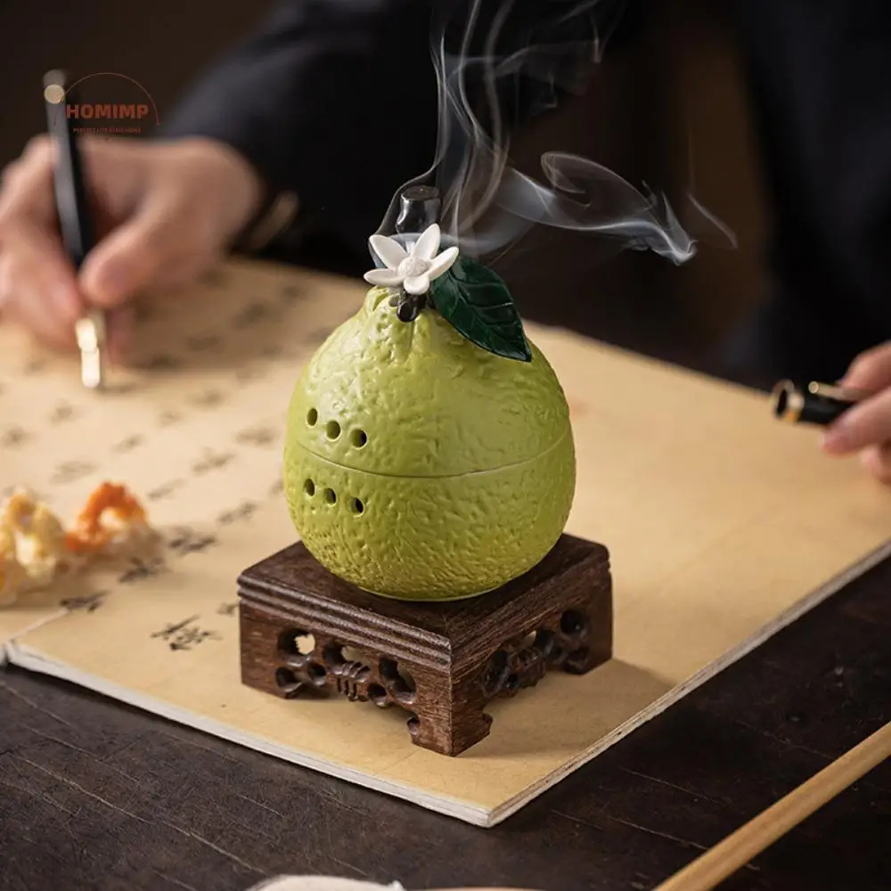 Exquisite Ceramic Incense Burners Portable Handcrafted Fruit Shaped Incense Burners Mini Decorative Yoga Incense Burners
Exquisite Ceramic Incense Burners Portable Handcrafted Fruit Shaped Incense Burners Mini Decorative Yoga Incense Burners