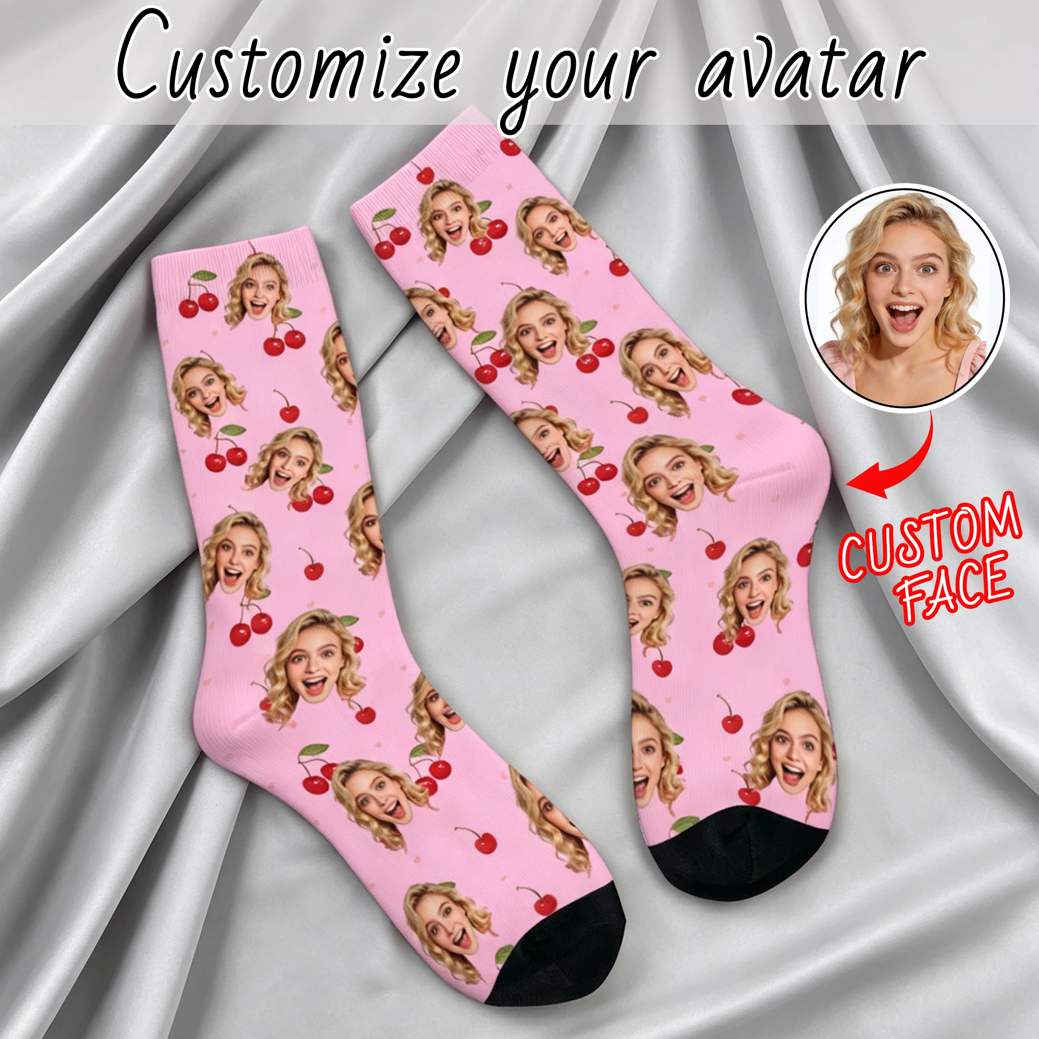 LOVE Customized face-shaped socks DIY Unisex customized socks Personalized picture socks Photo socks Customized socks as gifts
LOVE Customized face-shaped socks DIY Unisex customized socks Personalized picture socks Photo socks Customized socks as gifts