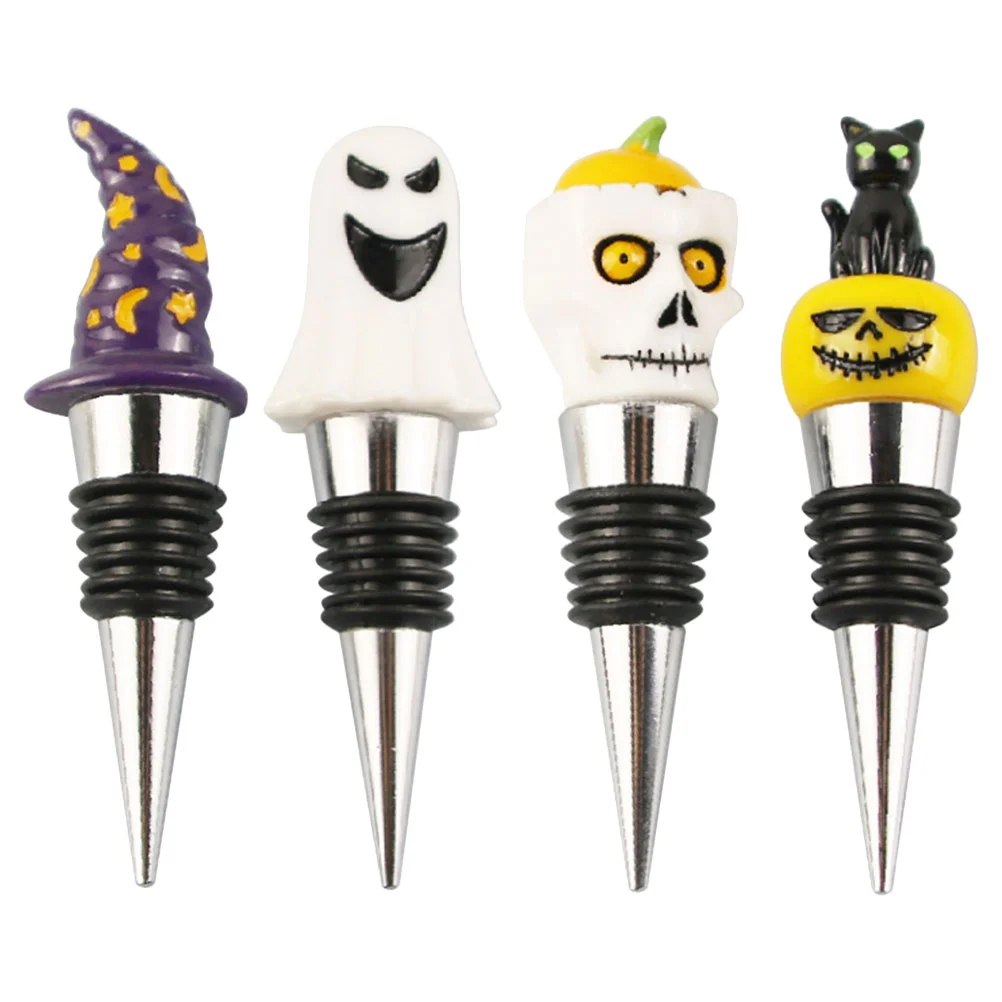 Halloween Wine Stopper Ghost Skull Witch Hat Pumpkin Shaped Wine Bottle Stopper Wine Corks Keep Fresh Sealer Sealing Plug For
Halloween Wine Stopper Ghost Skull Witch Hat Pumpkin Shaped Wine Bottle Stopper Wine Corks Keep Fresh Sealer Sealing Plug For
