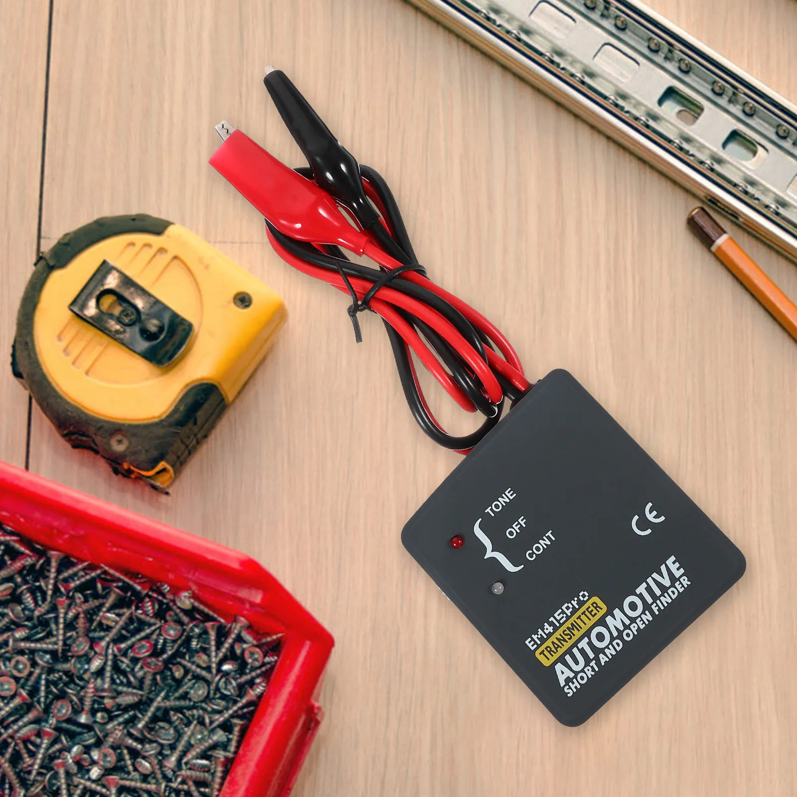 Набор для поиска обрывов в автомобильных проводах: тестер цепей, трассировщик кабелей, инструмент для обнаружения обрыва цепи, электрический инструмент для отслеживания кабелей
Набор для поиска обрывов в автомобильных проводах: тестер цепей, трассировщик кабелей, инструмент для обнаружения обрыва цепи, электрический инструмент для отслеживания кабелей