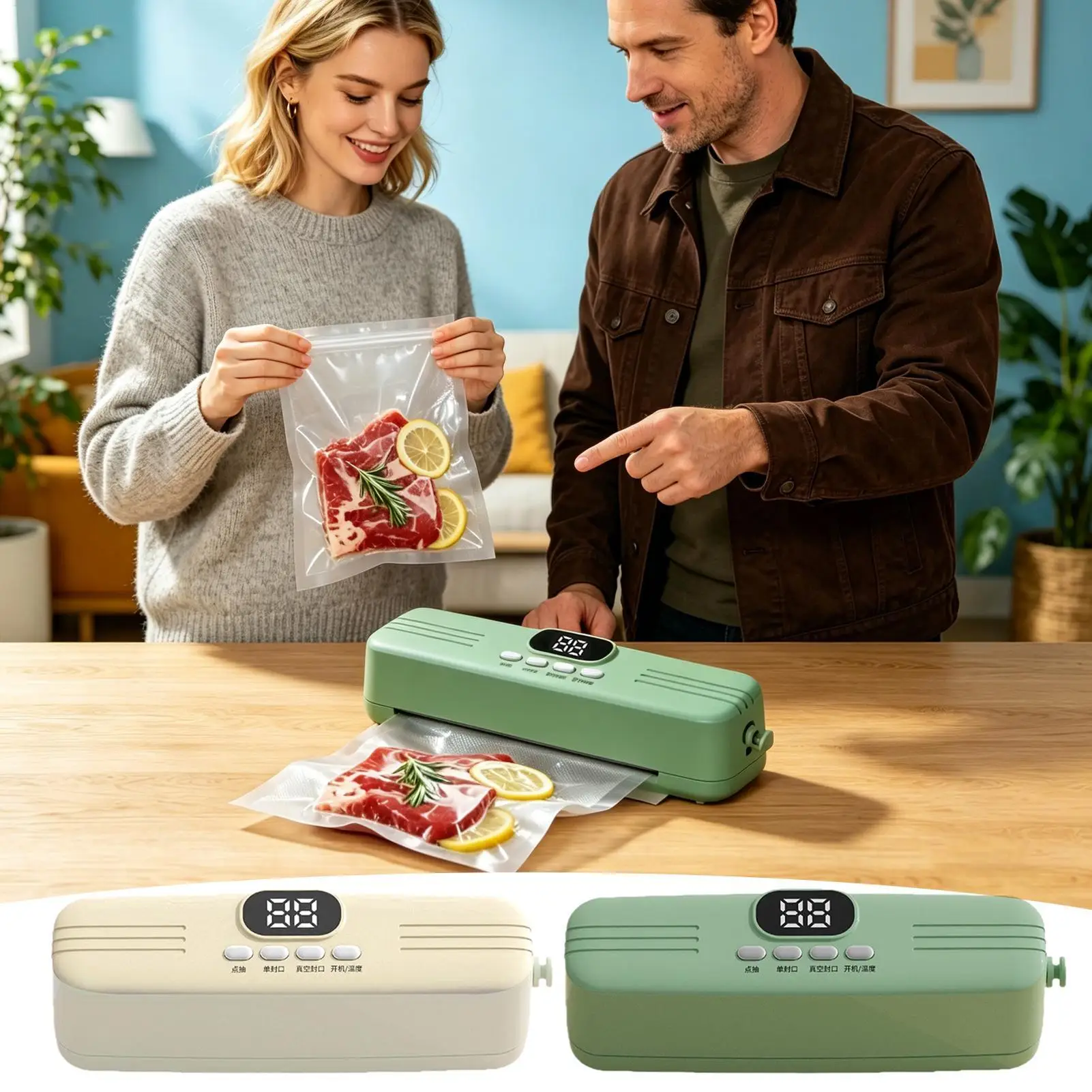 Mini Bag Sealer USB Rechargeable Sealing Machine Bag Sealer Mini For Chips Cookie Snack Meat Kitchen Household Freshness Storage
Mini Bag Sealer USB Rechargeable Sealing Machine Bag Sealer Mini For Chips Cookie Snack Meat Kitchen Household Freshness Storage