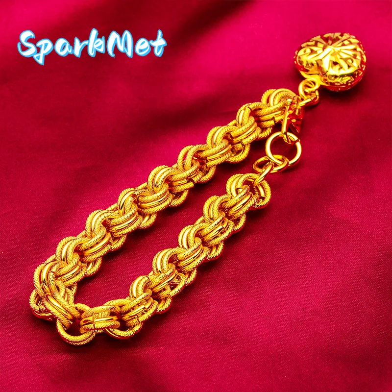 SparkmetLove Bead Bracelet for Women, 24K Gold, AU999 | Antique Victorian heart carvings, vintage glamour for formal occasions.
SparkmetLove Bead Bracelet for Women, 24K Gold, AU999 | Antique Victorian heart carvings, vintage glamour for formal occasions.