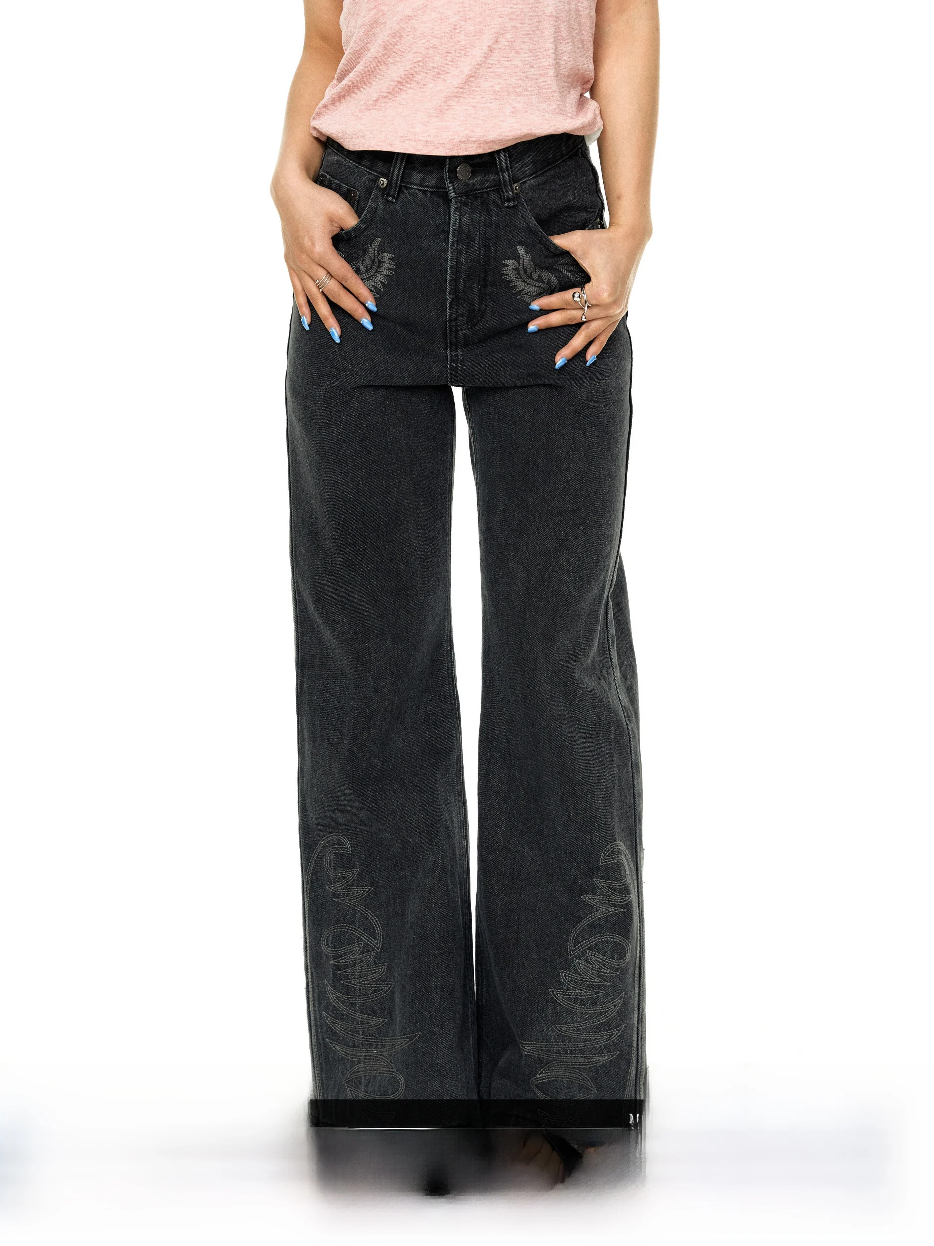 American Washed Embroidered Jeans Summer Design Retro Loose Straight Leg Micro Flared Long Pants Women's Loose Fit Cotton Jeans
American Washed Embroidered Jeans Summer Design Retro Loose Straight Leg Micro Flared Long Pants Women's Loose Fit Cotton Jeans