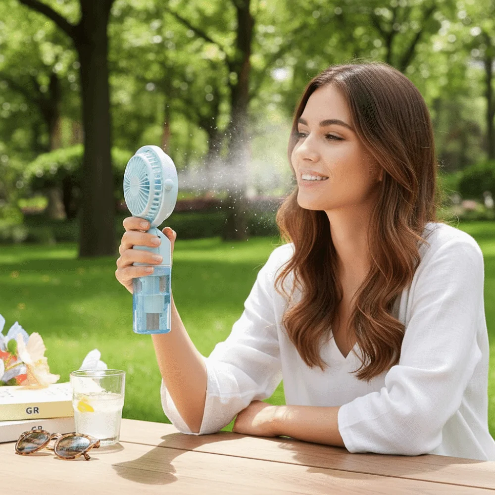Rechargeable Battery Portable Mini Handheld Fan Lightweight Soft Wind Water Mist Spray Fan Fine Mist Portable for 5V300mAh
Rechargeable Battery Portable Mini Handheld Fan Lightweight Soft Wind Water Mist Spray Fan Fine Mist Portable for 5V300mAh