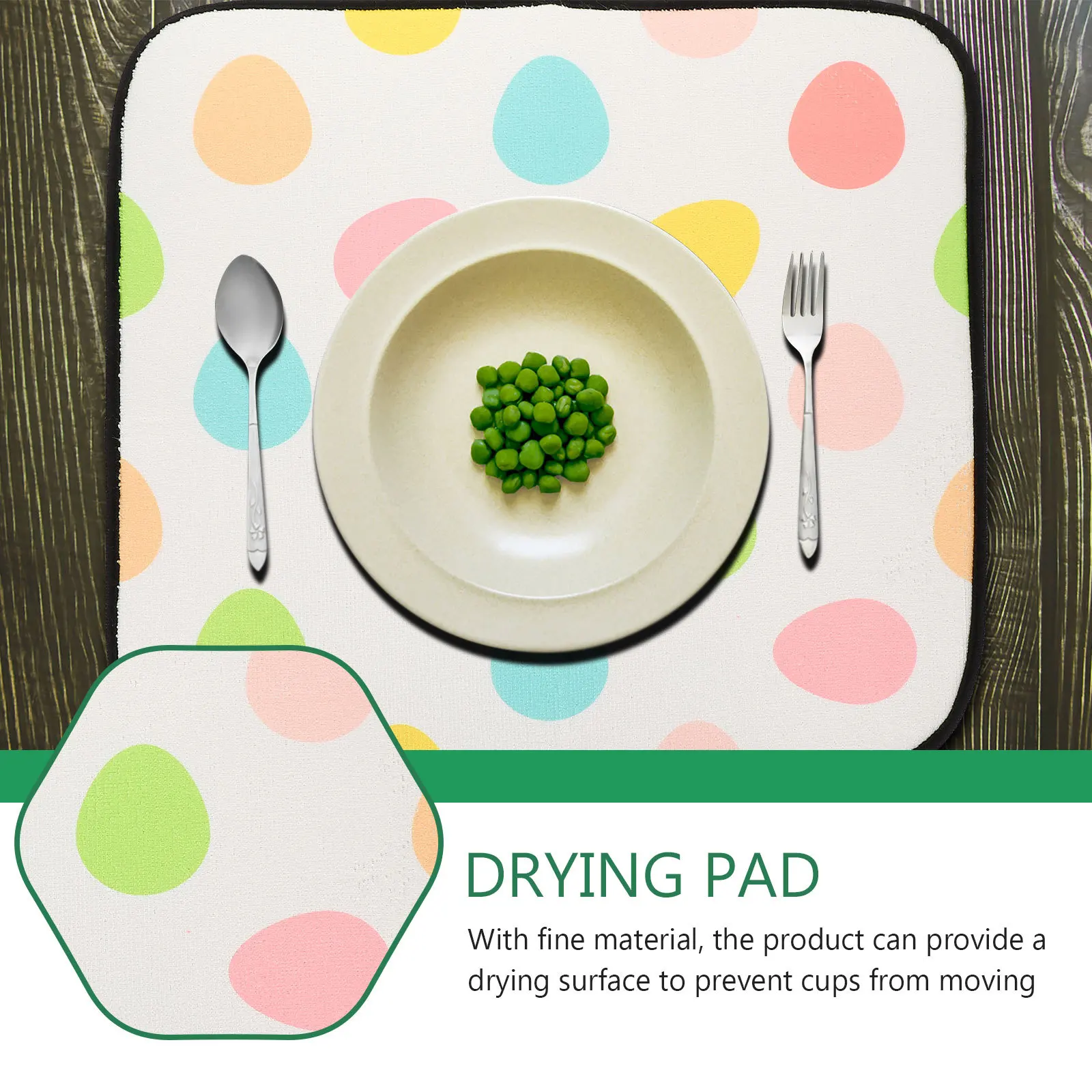 Practical Kitchen Dish Drying Mat Heat Resistant Non-Slip Water Absorbing Wear-Resistant Tableware Mat Decorative Drying Pad
Practical Kitchen Dish Drying Mat Heat Resistant Non-Slip Water Absorbing Wear-Resistant Tableware Mat Decorative Drying Pad