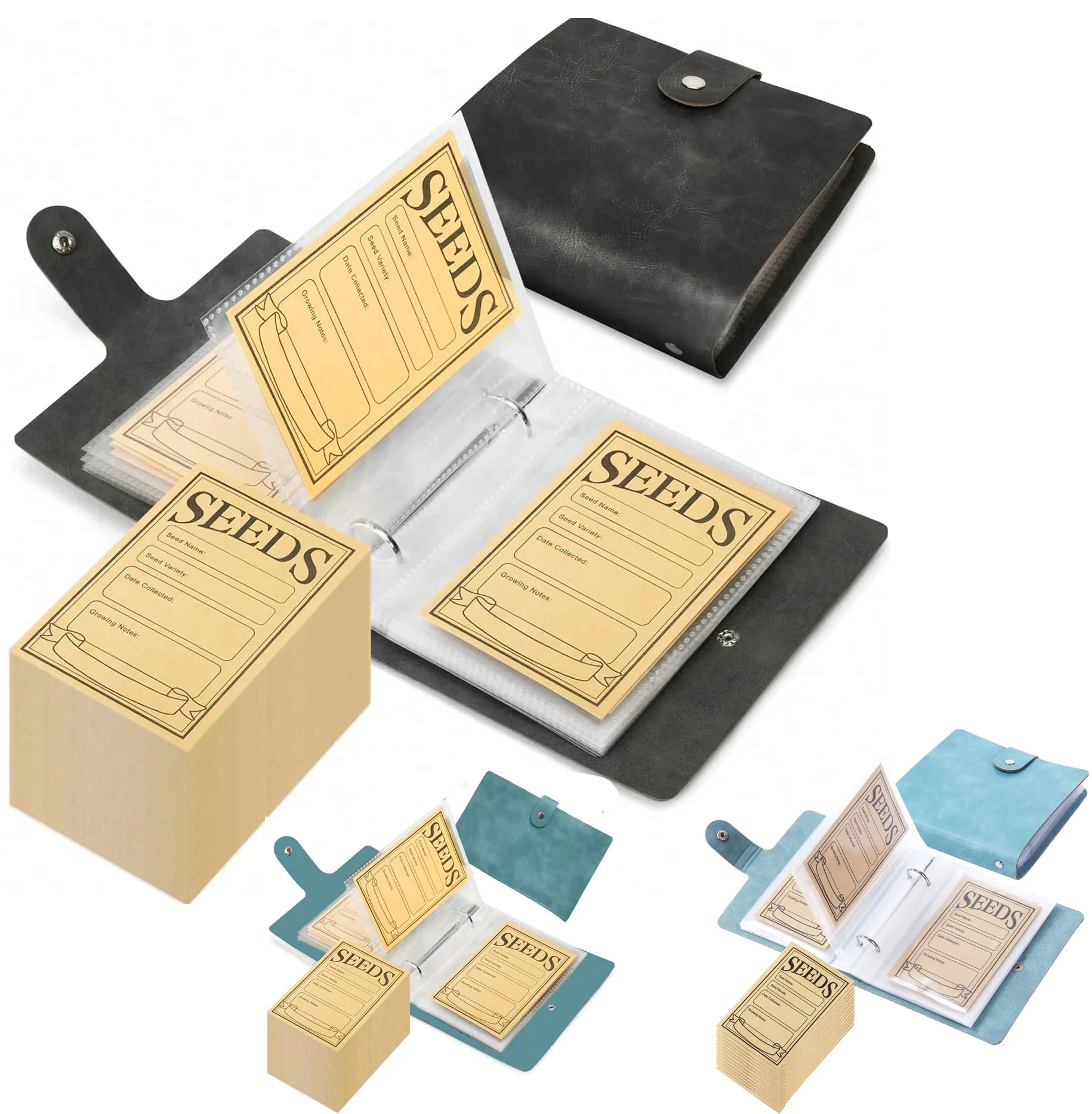 1 Set Garden Seeds Storage Organizers Seed Organizer Binder with 50pcs Self-Sealing Seed Envelopes Waterproof Seed Packet Organ
1 Set Garden Seeds Storage Organizers Seed Organizer Binder with 50pcs Self-Sealing Seed Envelopes Waterproof Seed Packet Organ