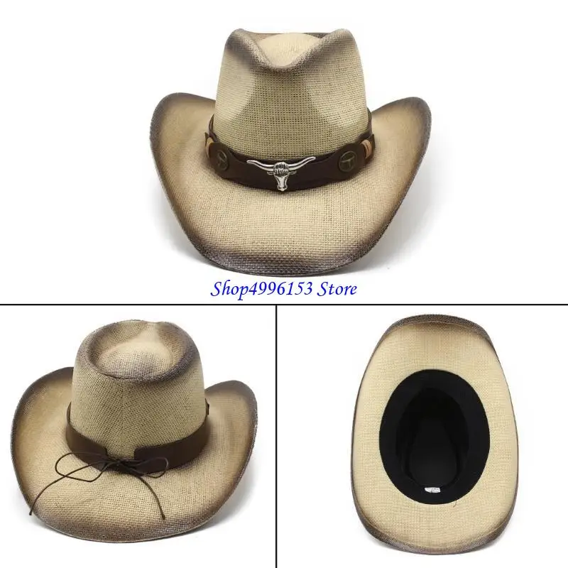 Q0KE ковбойская шляпа с поясом из искусственной кожи, костюм для Хэллоуина, шляпа, ролевая игра, нарядная шляпа пастушки
Q0KE ковбойская шляпа с поясом из искусственной кожи, костюм для Хэллоуина, шляпа, ролевая игра, нарядная шляпа пастушки