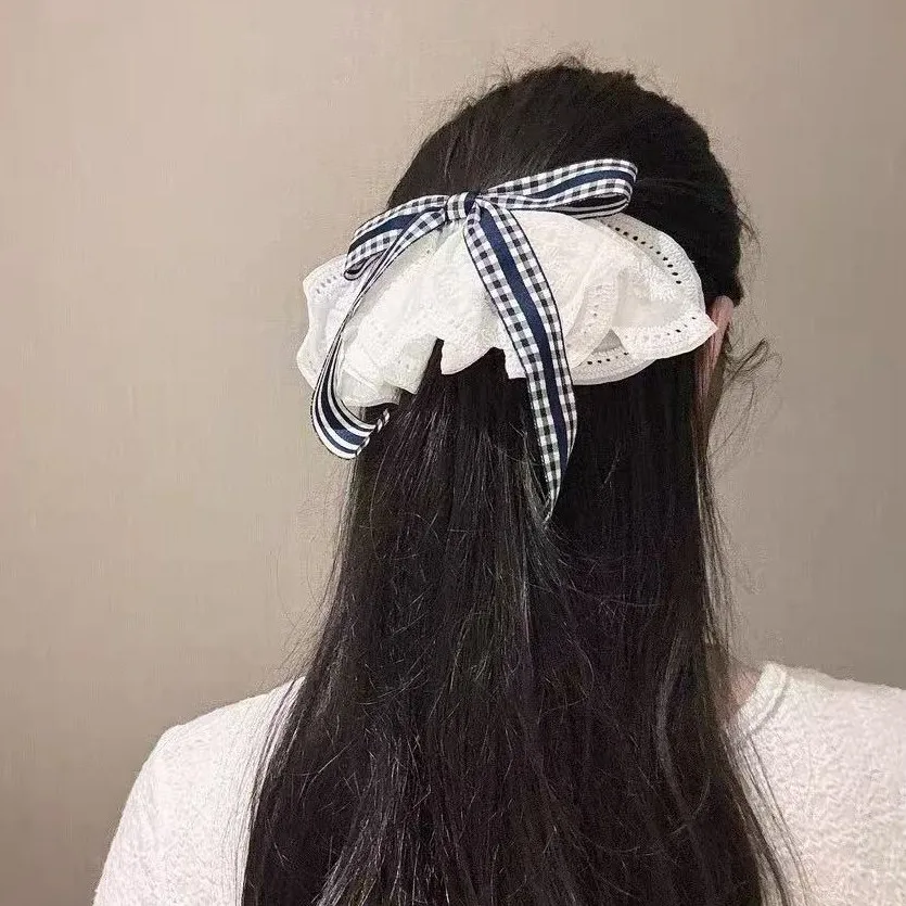 Premium Plaid Bow Lace Skirt Shape Spring Hair Clip Sweet School Chic for Women Daily Wear Red
Premium Plaid Bow Lace Skirt Shape Spring Hair Clip Sweet School Chic for Women Daily Wear Red