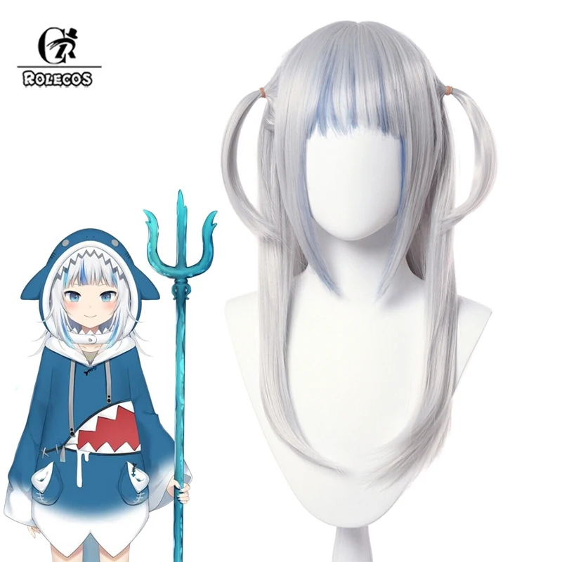 Rolecos Hololive Gawr Gura Cosplay Wigs Gawr Gura 60cm Long Straight White Mixed Blue Cos Wig Heat Resistant Synthetic Hair
Rolecos Hololive Gawr Gura Cosplay Wigs Gawr Gura 60cm Long Straight White Mixed Blue Cos Wig Heat Resistant Synthetic Hair