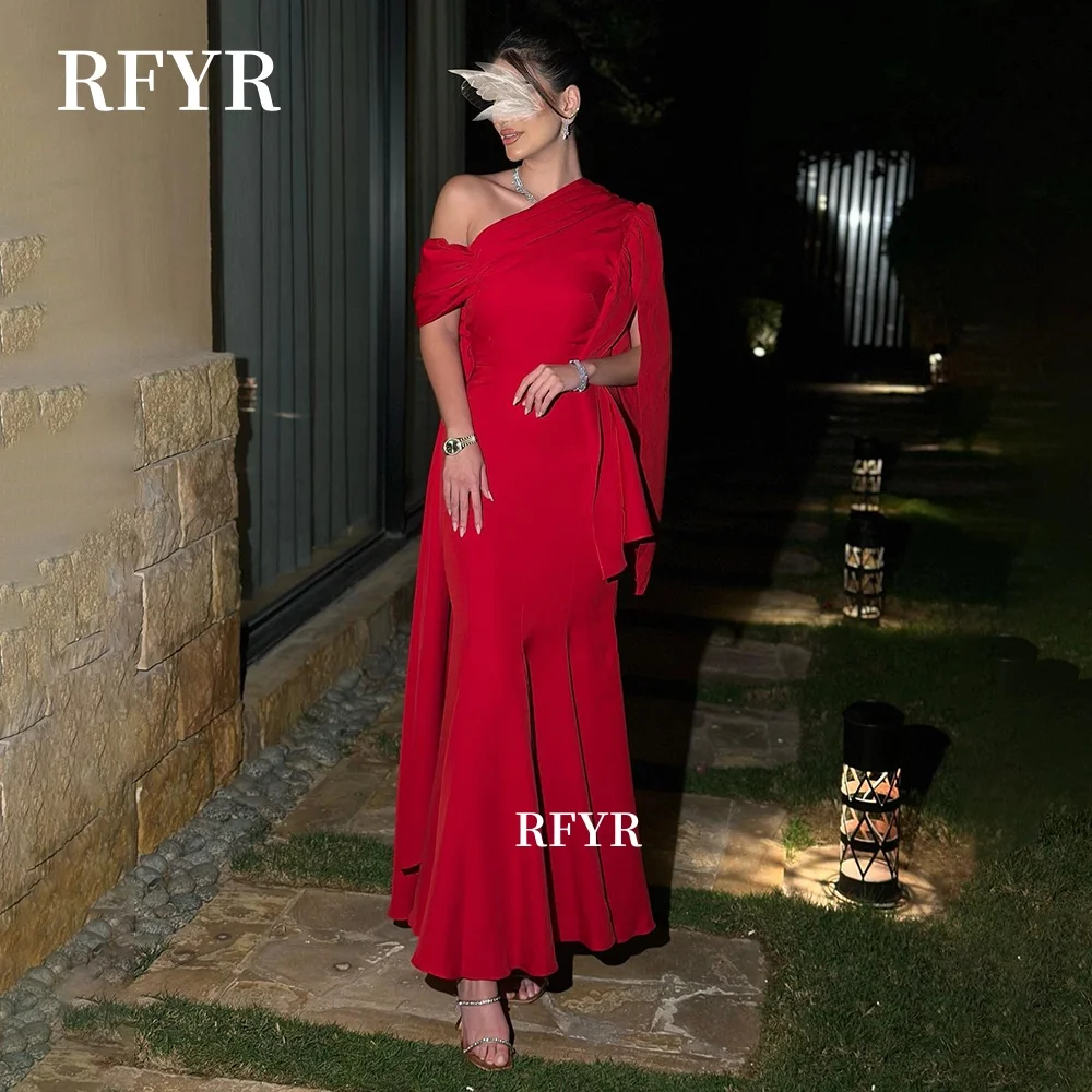 RFYR Red Prom Dress Off Shoulder Evening Dress One Shoulder Party Dress Mermaid Celebrity Dress for Arabic Women Customized
RFYR Red Prom Dress Off Shoulder Evening Dress One Shoulder Party Dress Mermaid Celebrity Dress for Arabic Women Customized