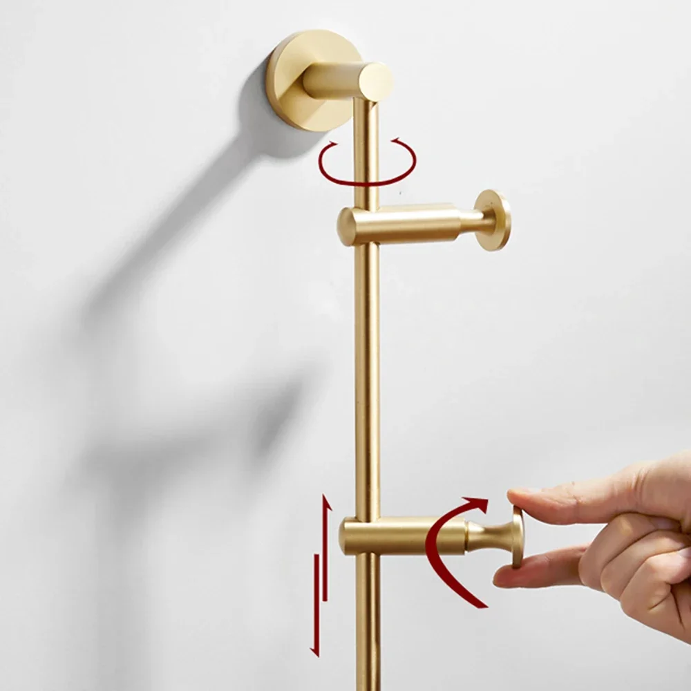 Wall Mounted Brass Coat Rack with 6 Adjustable & Rotatable Hooks 24'' Wall Hanger Metal Vertical Tree Branch Coat Rack
Wall Mounted Brass Coat Rack with 6 Adjustable & Rotatable Hooks 24'' Wall Hanger Metal Vertical Tree Branch Coat Rack