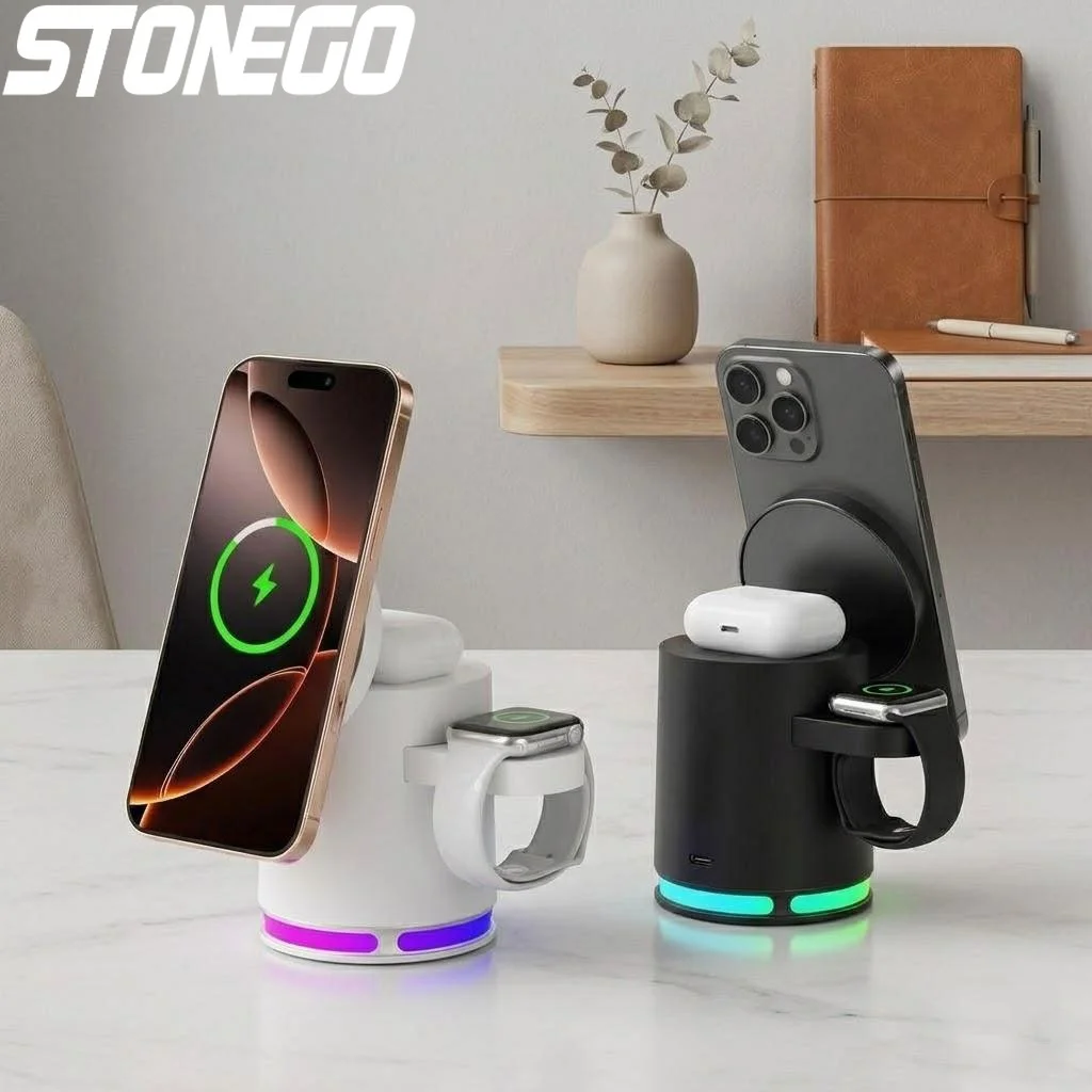 Wireless 3 in 1 Fast Charging Dock for iPhone 12 13 14 15 Apple Watch AirPods Samsung Compatible Multi Device Charger
Wireless 3 in 1 Fast Charging Dock for iPhone 12 13 14 15 Apple Watch AirPods Samsung Compatible Multi Device Charger