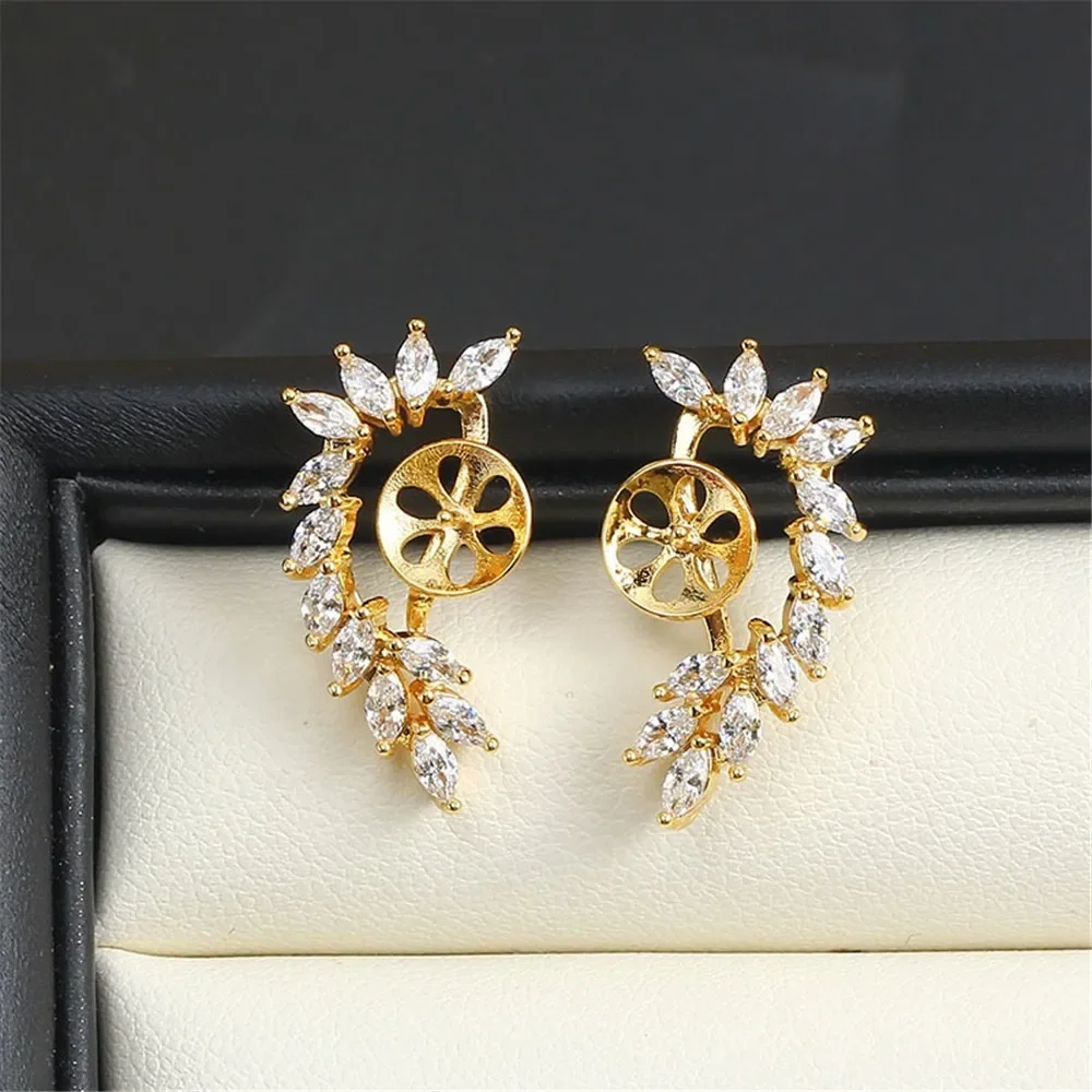 Gold Plated Pearl Earring Settings, DIY Jewelry Making Supplies, Blank Ear Stud Bases for Handmade Accessories, 1pair No Pearl
Gold Plated Pearl Earring Settings, DIY Jewelry Making Supplies, Blank Ear Stud Bases for Handmade Accessories, 1pair No Pearl
