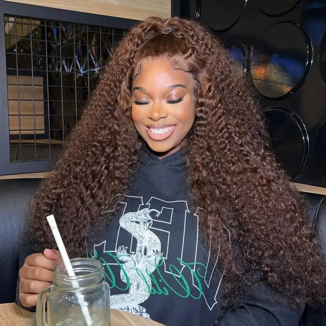 13x6 Lace Front Wig Curly Wave Chocolate Brown Coroled High Density 30 Inch Human Hair 13x4 Hd Lace Frontal Wig Choice For Women
13x6 Lace Front Wig Curly Wave Chocolate Brown Coroled High Density 30 Inch Human Hair 13x4 Hd Lace Frontal Wig Choice For Women