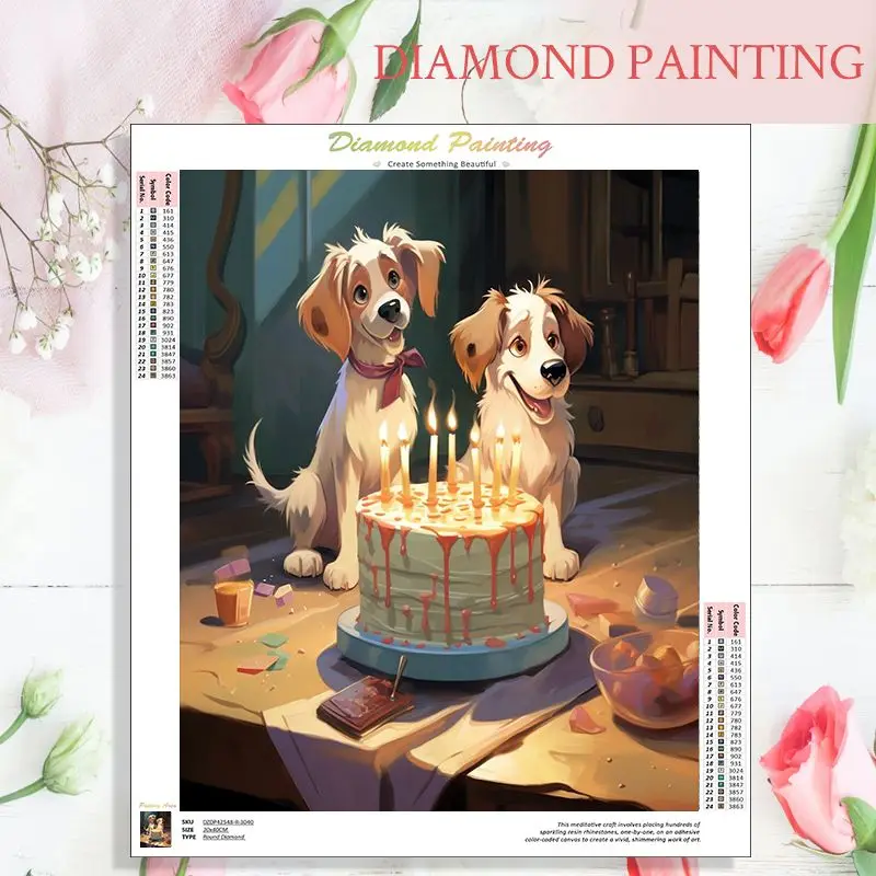 CHENISTORY 5d Diamond Embroidery Mosaic Little dog's birthday Diamond Painting Full Square Animals DIY Beaded Pictures
CHENISTORY 5d Diamond Embroidery Mosaic Little dog's birthday Diamond Painting Full Square Animals DIY Beaded Pictures