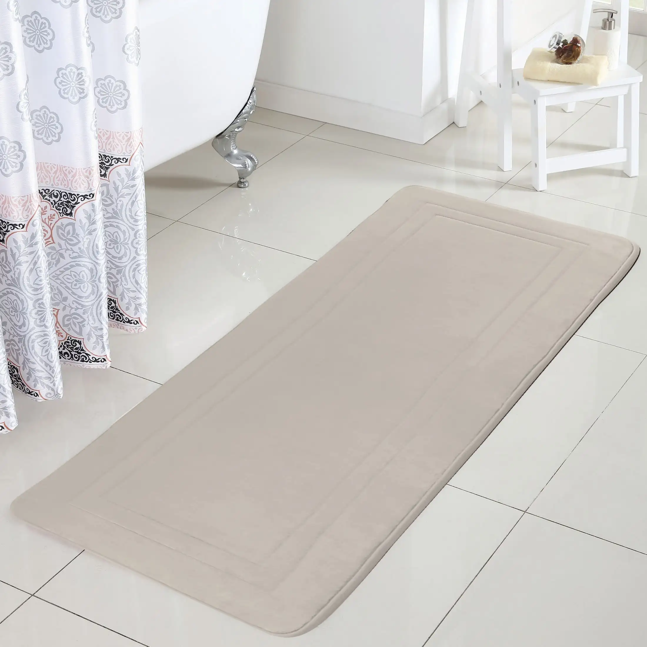 Коврик для ванной из полиэстера Amadora Hotel Border Grey, 24 X 60, пена с эффектом памяти
Коврик для ванной из полиэстера Amadora Hotel Border Grey, 24 X 60, пена с эффектом памяти