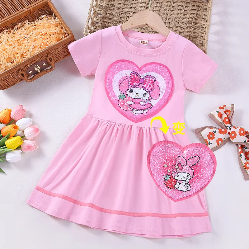 2024 Kuromi Kids Dress Sanrio Kawaii Anime My Melody Cinnamoroll Dress Sparkle Girl Heart Sweet Cute Princess Clothes Kid Gift
2024 Kuromi Kids Dress Sanrio Kawaii Anime My Melody Cinnamoroll Dress Sparkle Girl Heart Sweet Cute Princess Clothes Kid Gift