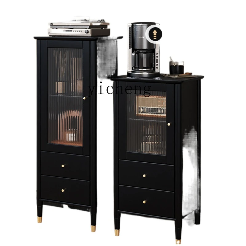 XL Solid Wood Sideboard Storage Tea Cabinet Black Solid Wood Floor Low and High Cabinet
XL Solid Wood Sideboard Storage Tea Cabinet Black Solid Wood Floor Low and High Cabinet