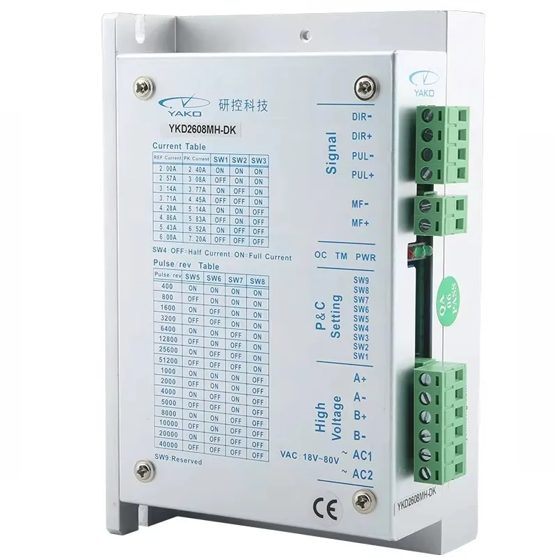 yako ykd2608mh-dk stepper motor driver high power mini stepper motor driver 220v
yako ykd2608mh-dk stepper motor driver high power mini stepper motor driver 220v