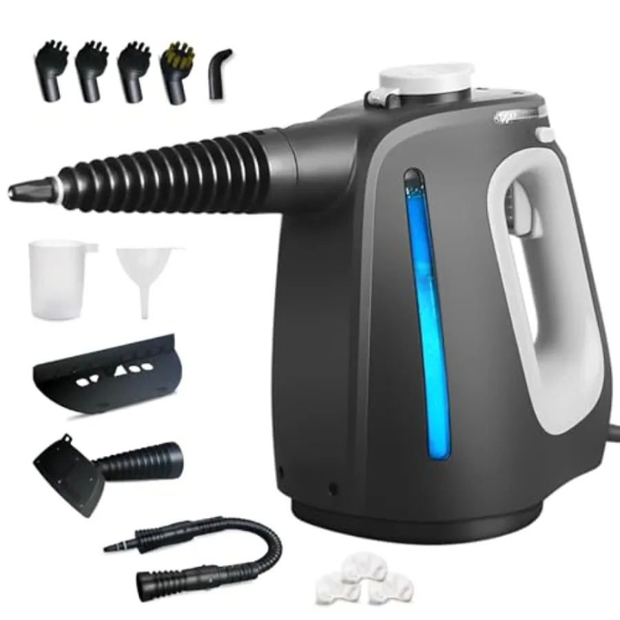 Pressurized Handheld Steam Cleaner with 14 PCS AccessoriesandSafety Lock 1350W Multi-Purpose Steamer for Cleaning Portable Stea
Pressurized Handheld Steam Cleaner with 14 PCS AccessoriesandSafety Lock 1350W Multi-Purpose Steamer for Cleaning Portable Stea