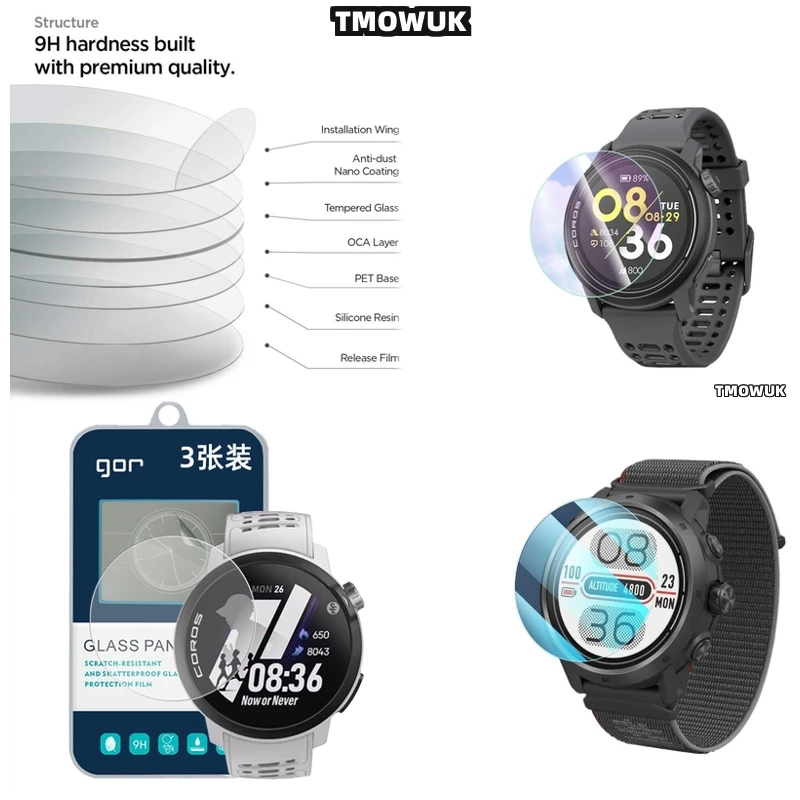 Anti - Scratch Tempered Glass Screen Protector For Coros PACE 2 3 42 46 MM APEX 2 Pro VERTIX 2 2S HD 9H Smart Watch
Anti - Scratch Tempered Glass Screen Protector For Coros PACE 2 3 42 46 MM APEX 2 Pro VERTIX 2 2S HD 9H Smart Watch