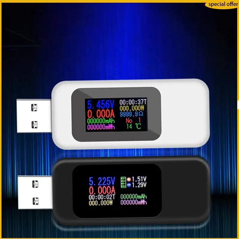A50I USB Tester USB Voltage Tester USB Charger Tester USB Current Meter Tester Detector 2Pcs
A50I USB Tester USB Voltage Tester USB Charger Tester USB Current Meter Tester Detector 2Pcs