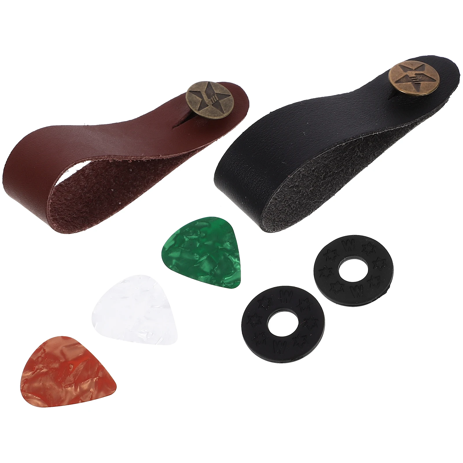 2 Headstock Straps 3 Picks 2 Pads Acoustic Electric Guitar Strap Set Neck Adapter Practical Thin Metal PU ABS Durable Protective
2 Headstock Straps 3 Picks 2 Pads Acoustic Electric Guitar Strap Set Neck Adapter Practical Thin Metal PU ABS Durable Protective