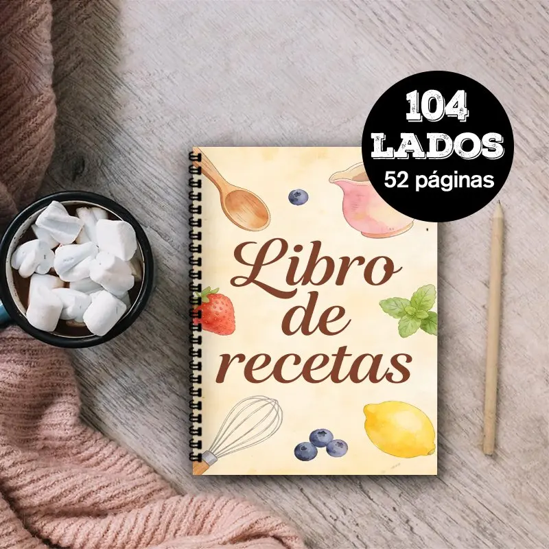 A5 Paper Spanish Recipe Book, Daily Meal Prep Shopping List, Kitchen Organization & Healthy Eating Tracker
A5 Paper Spanish Recipe Book, Daily Meal Prep Shopping List, Kitchen Organization & Healthy Eating Tracker