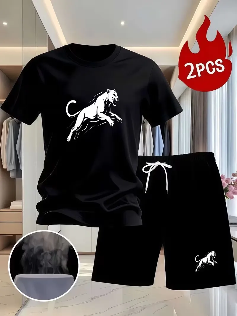 New Summer Sportswear Men's Suit Fashion Two-Piece Sports Fitness Running Casual Quick Drying Short Sleeved Sports Shorts Set Me
New Summer Sportswear Men's Suit Fashion Two-Piece Sports Fitness Running Casual Quick Drying Short Sleeved Sports Shorts Set Me