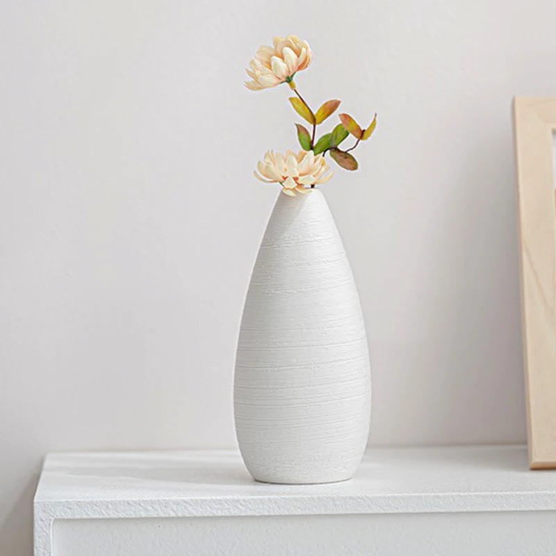 Ceramic Flower Vase Nordic Style Living Room Bedroom Decorative Artwork ornaments Florero Wedding Decoration Tabletop Vases
Ceramic Flower Vase Nordic Style Living Room Bedroom Decorative Artwork ornaments Florero Wedding Decoration Tabletop Vases