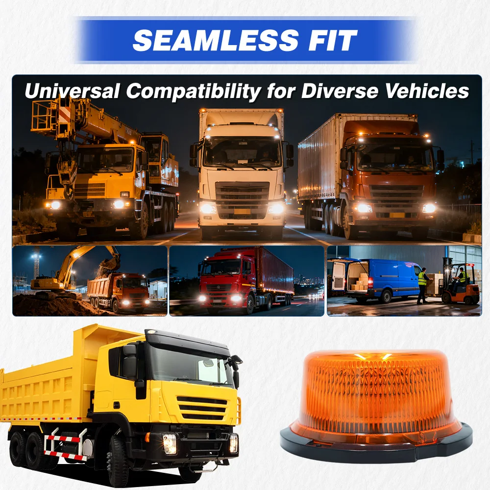 Wired 90 LED Warning Beacon Light Strobe Lights 12V-80V Car Truck Roof Top Warning Lamp Emergency Flashing With Magnetic Base
Wired 90 LED Warning Beacon Light Strobe Lights 12V-80V Car Truck Roof Top Warning Lamp Emergency Flashing With Magnetic Base