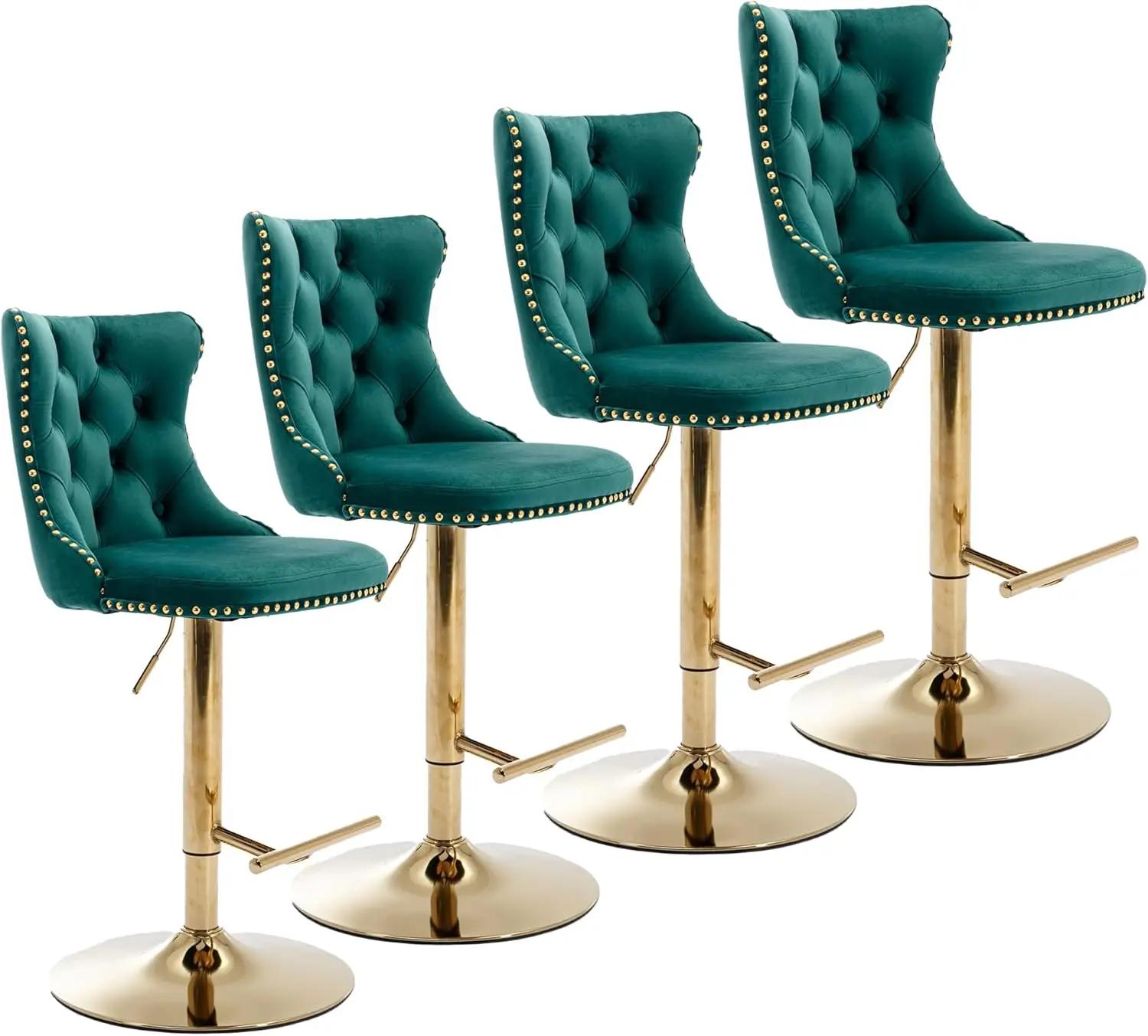 Swivel Bar Stools Set Of 4,Adjustable Barstools With Ba Velvet Tufted Counter Stools Modern Upholstered Bar Chairs With
Swivel Bar Stools Set Of 4,Adjustable Barstools With Ba Velvet Tufted Counter Stools Modern Upholstered Bar Chairs With