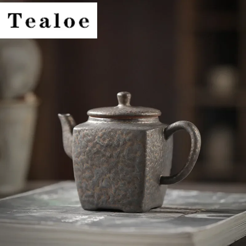 Iron Glaze Chinese Square Ceramic Teapot Chinese Retro Style Teapot Retro Home Tea Set Square Pu 'er Single Pot
Iron Glaze Chinese Square Ceramic Teapot Chinese Retro Style Teapot Retro Home Tea Set Square Pu 'er Single Pot
