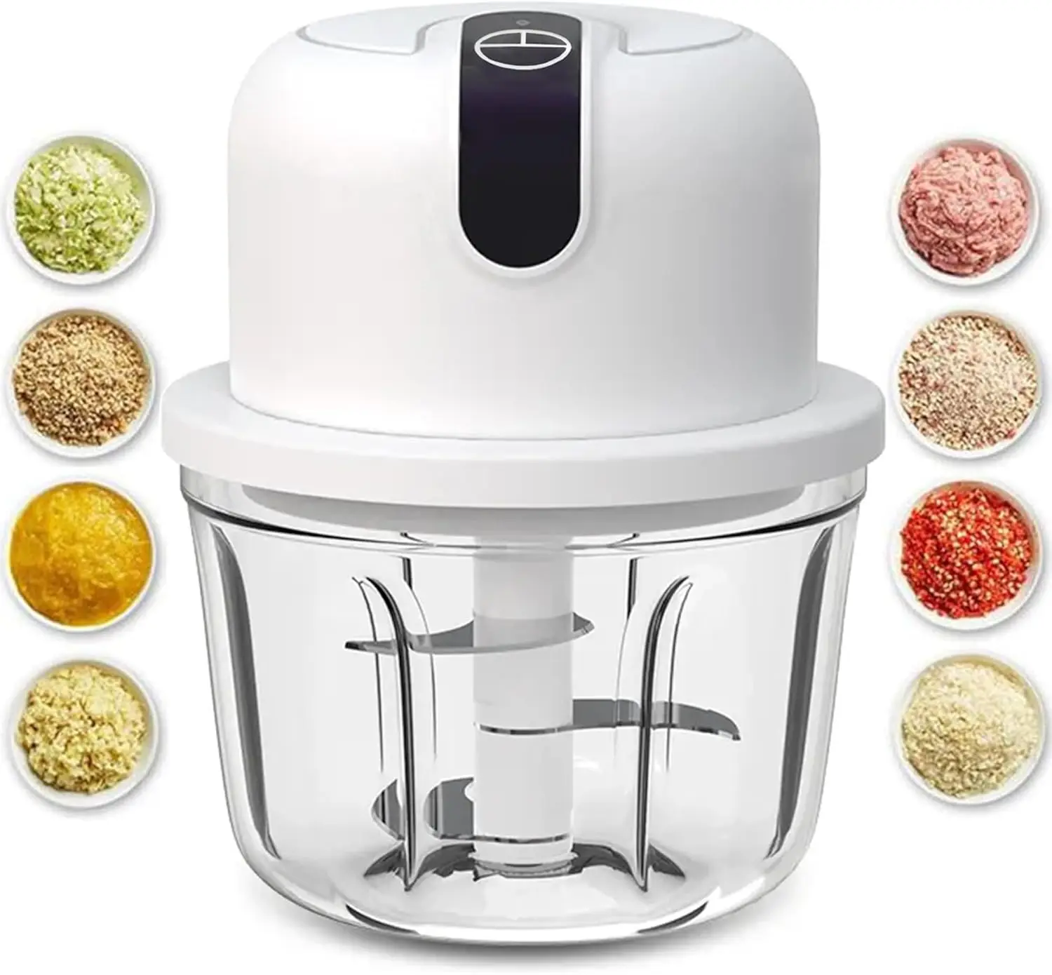 350ML Electric Garlic Chopper, Portable Veggie Chopper, Cordless Food Processor for Onion, Ginger, Chili, Fruit, Meat, Spices, Beans
350ML Electric Garlic Chopper, Portable Veggie Chopper, Cordless Food Processor for Onion, Ginger, Chili, Fruit, Meat, Spices, Beans