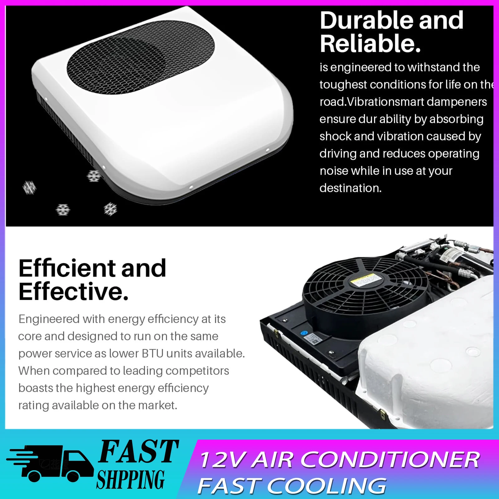 Treeligo 13500BTU Roof Air Conditioner Electric Cooling RV Rooftop Parking ac Unit 12V For Truck Camper Van Caravans Motor home
Treeligo 13500BTU Roof Air Conditioner Electric Cooling RV Rooftop Parking ac Unit 12V For Truck Camper Van Caravans Motor home