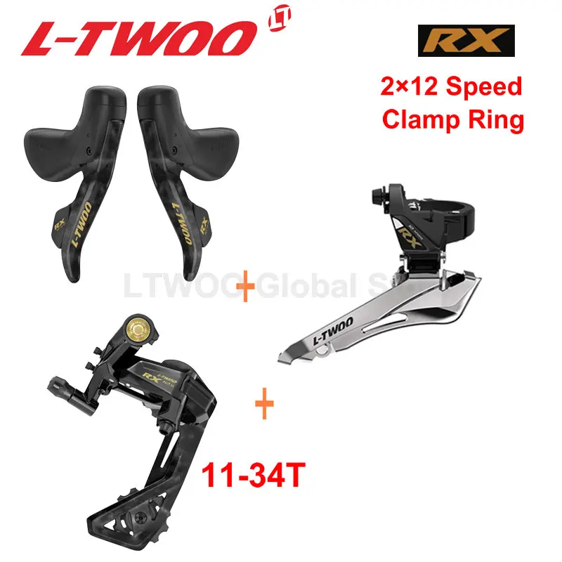 LTWOO RX 2x12 Speed, комплект Road Groupset 24s, рычаг переключения передач из углеродного волокна + задние переключатели из углеродного волокна + передние переключатели 
LTWOO RX 2x12 Speed, комплект Road Groupset 24s, рычаг переключения передач из углеродного волокна + задние переключатели из углеродного волокна + передние переключатели