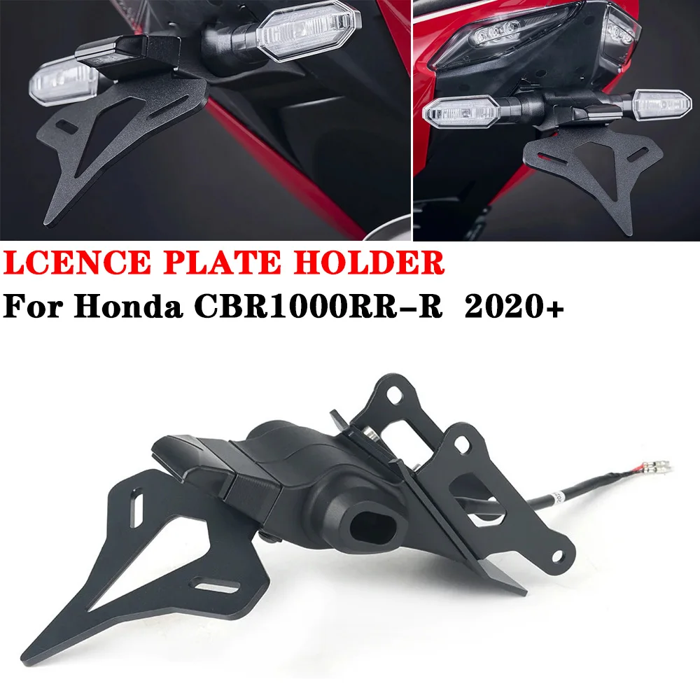 For Honda CBR1000RR-R 2020+ Motorcycle Accessories Modified LED Turn Signal Light Short Tail Rear License Plate Holder