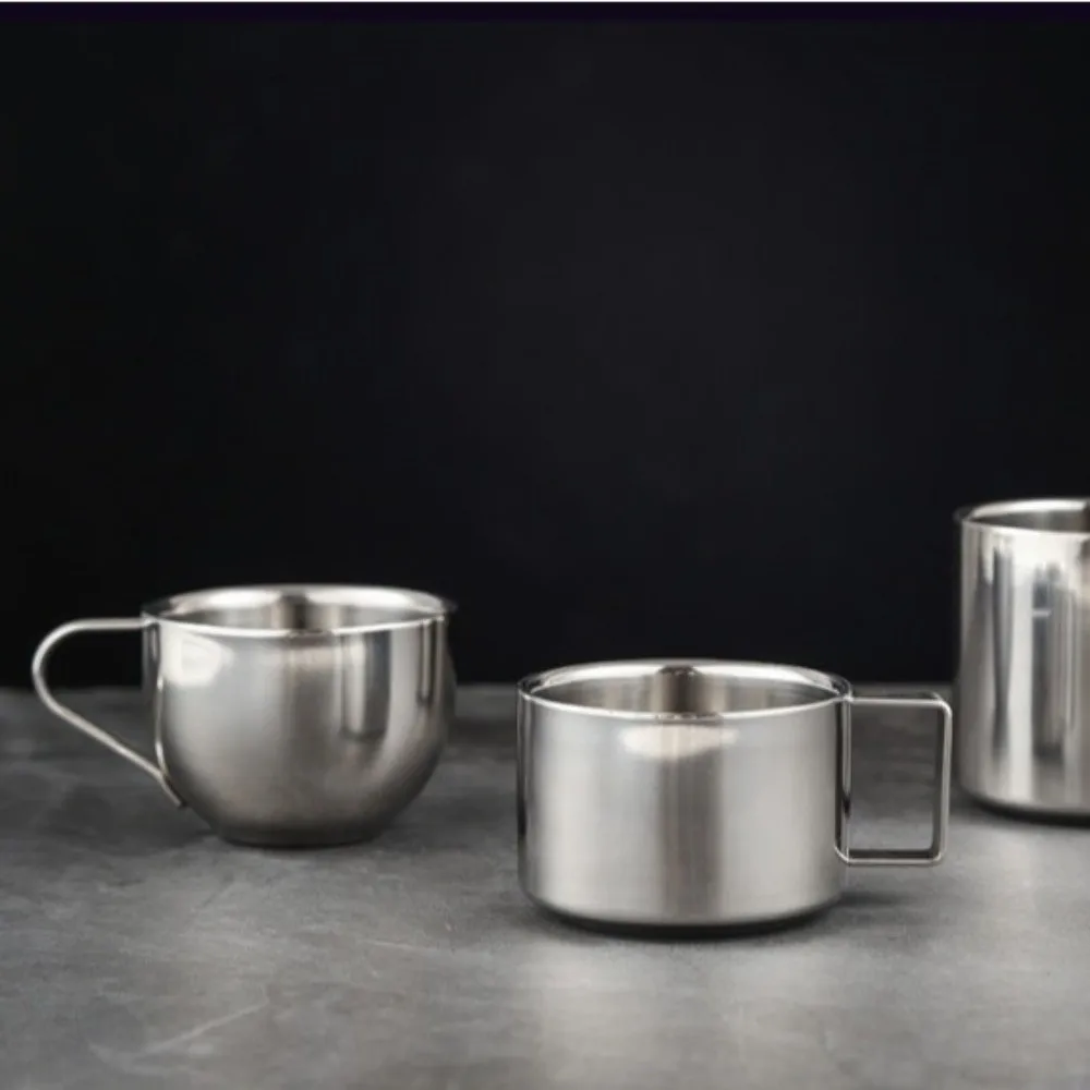 Practical Stainless Steel Coffee Cup Set Double Wall Hot Resistant Tea Cup Smooth Surface Rustproof Espresso Cup Restaurant
Practical Stainless Steel Coffee Cup Set Double Wall Hot Resistant Tea Cup Smooth Surface Rustproof Espresso Cup Restaurant
